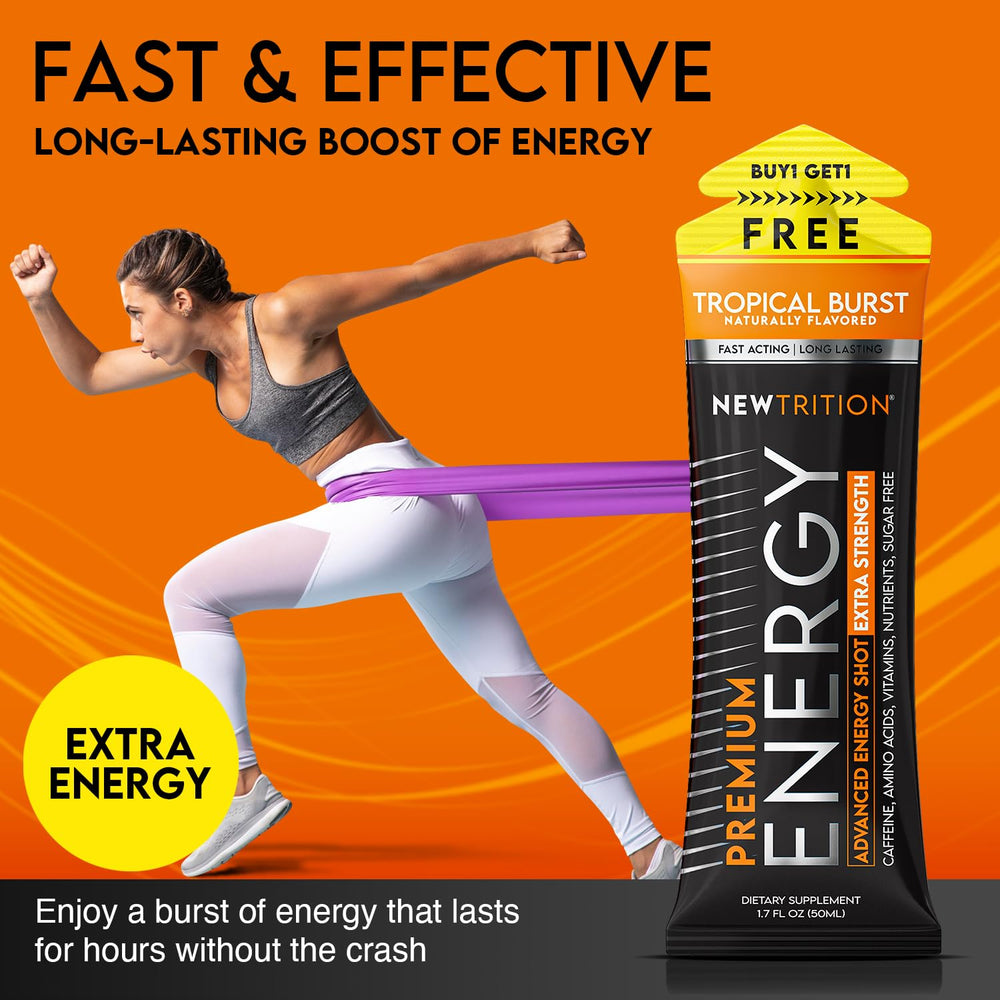 NewTrition Grape energy shot bottle aids focus during studying or work