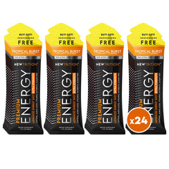 NewTrition Extra Strength Energy Shot Tropical Burst bottle boosts focus with zero calories