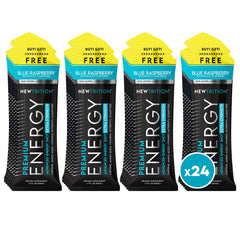NewTrition Extra Strength Energy Shot blue-raspberry bottle boosts focus on the go