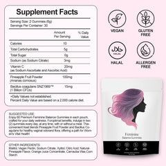 NEWUREHO Feminine Balance Gummies bottle during gym workout session.
