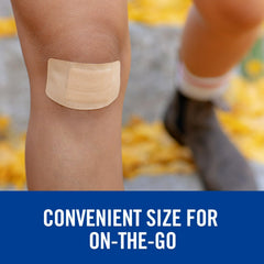 Nexcare Duo Bandages use skin-friendly fabric that moves with you.