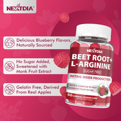 Nextdia Beet Root Gummies travel-pack design suits on-the-go routines.