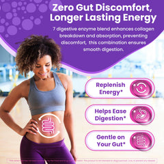 Nextdia collagen gummies digestive enzymes illustration suggests better digestion
