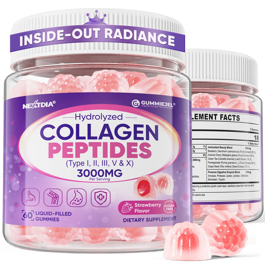 Nextdia Collagen Gummies pack front showing clean design for daily beauty support