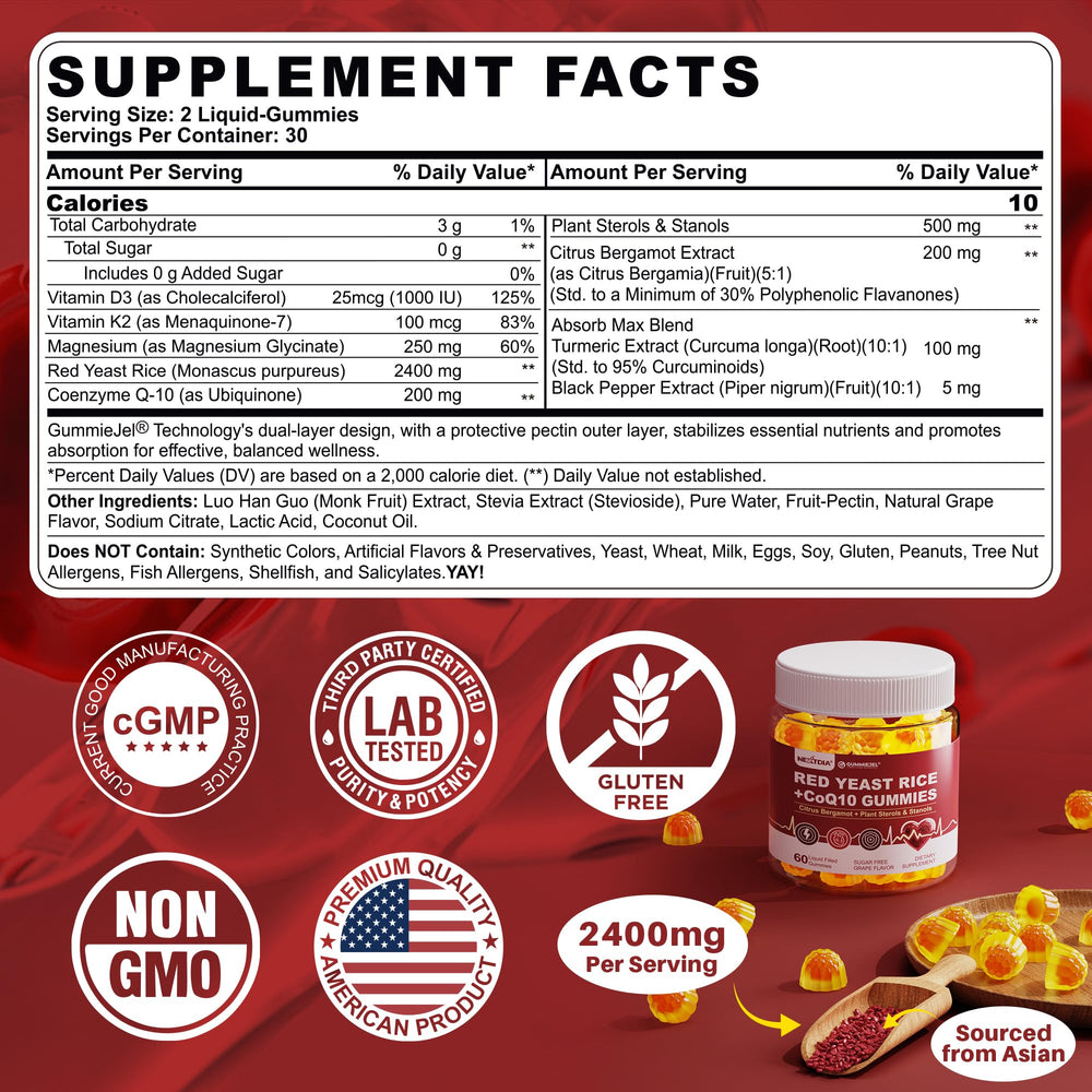 Nextdia gummies being poured to show easy-to-chew daily use.