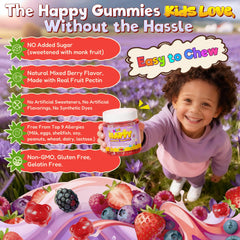 Nextdia Happy Saffron Gummies packaging designed for kids' daily routine
