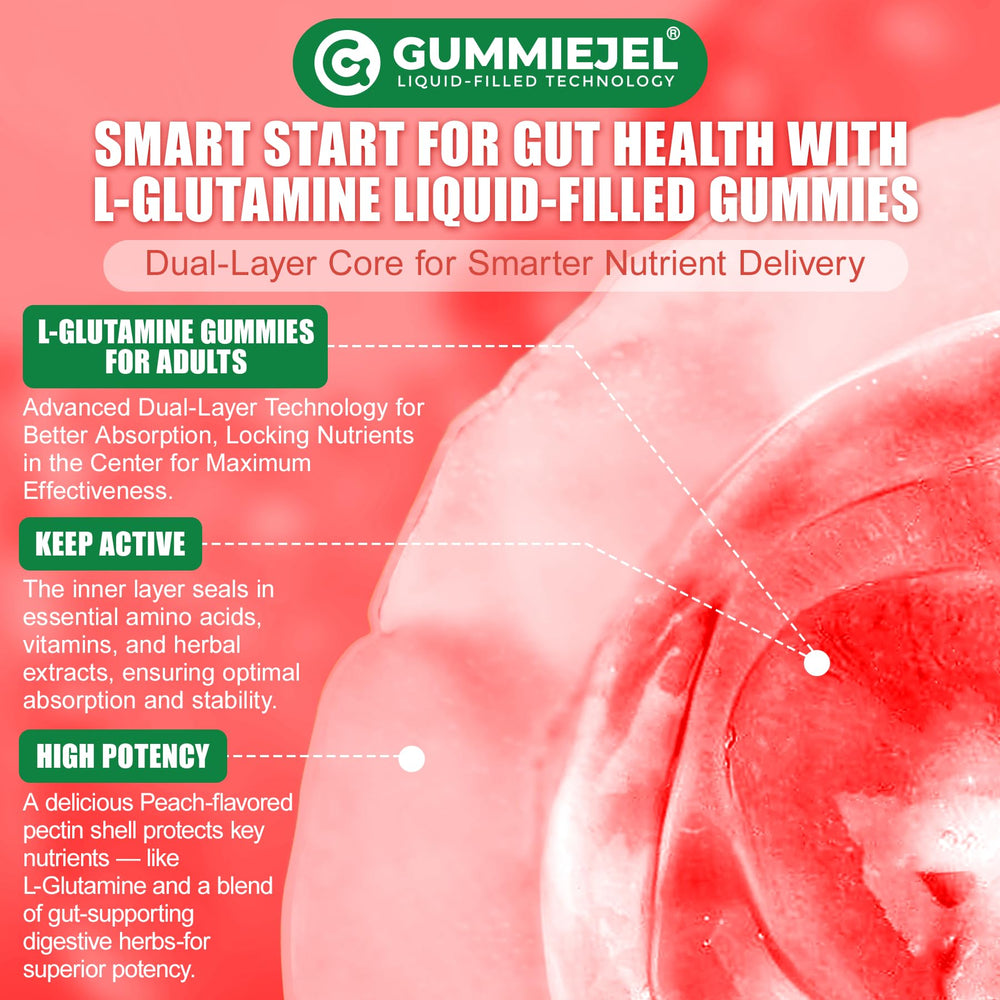 Nextdia L-Glutamine 1200mg packaging promotes vegan, allergen-free, sugar-free benefits.