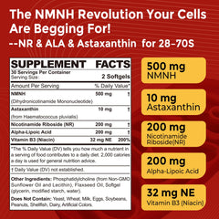 Nextdia NMNH softgel pour shot highlights easy-to-take daily capsule.