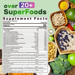 Nextdia Super Greens bottle back label highlights ingredients and methylated vitamins.