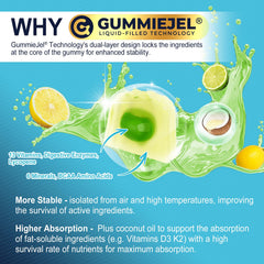 Nextdia vegan sugar-free gummies display a guilt-free daily supplement option.