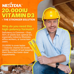 K2 MK-4/MK-7 blend in Nextdia softgels promotes balanced calcium use.