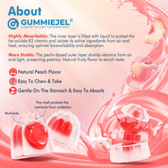 Concept image suggesting bone support with Nextdia K2 Gummies.