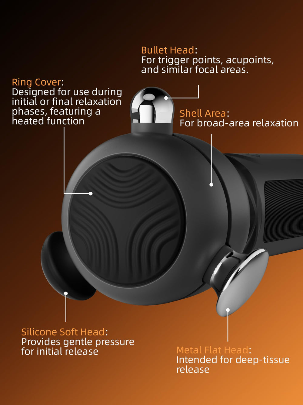 NHO Massage Gun whisper-quiet operation in use