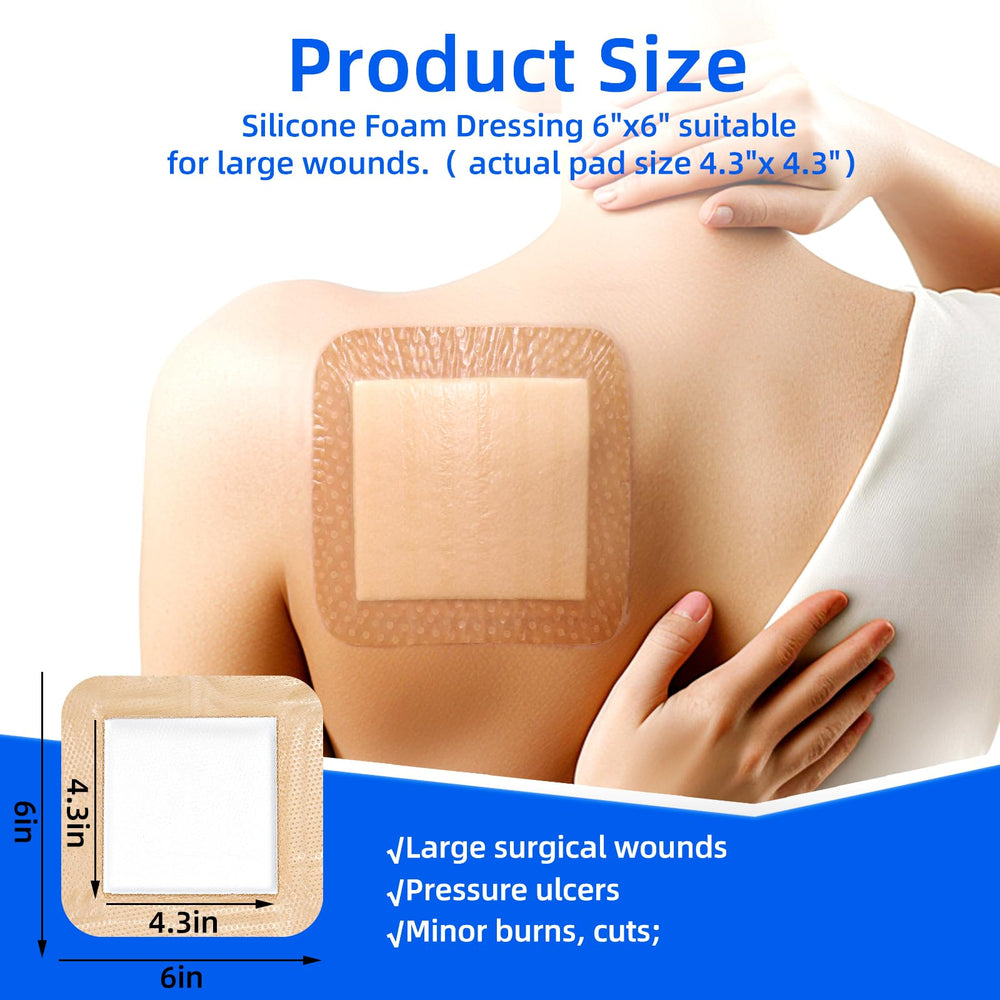 Niceful five-layer dressing structure for reliable wound care