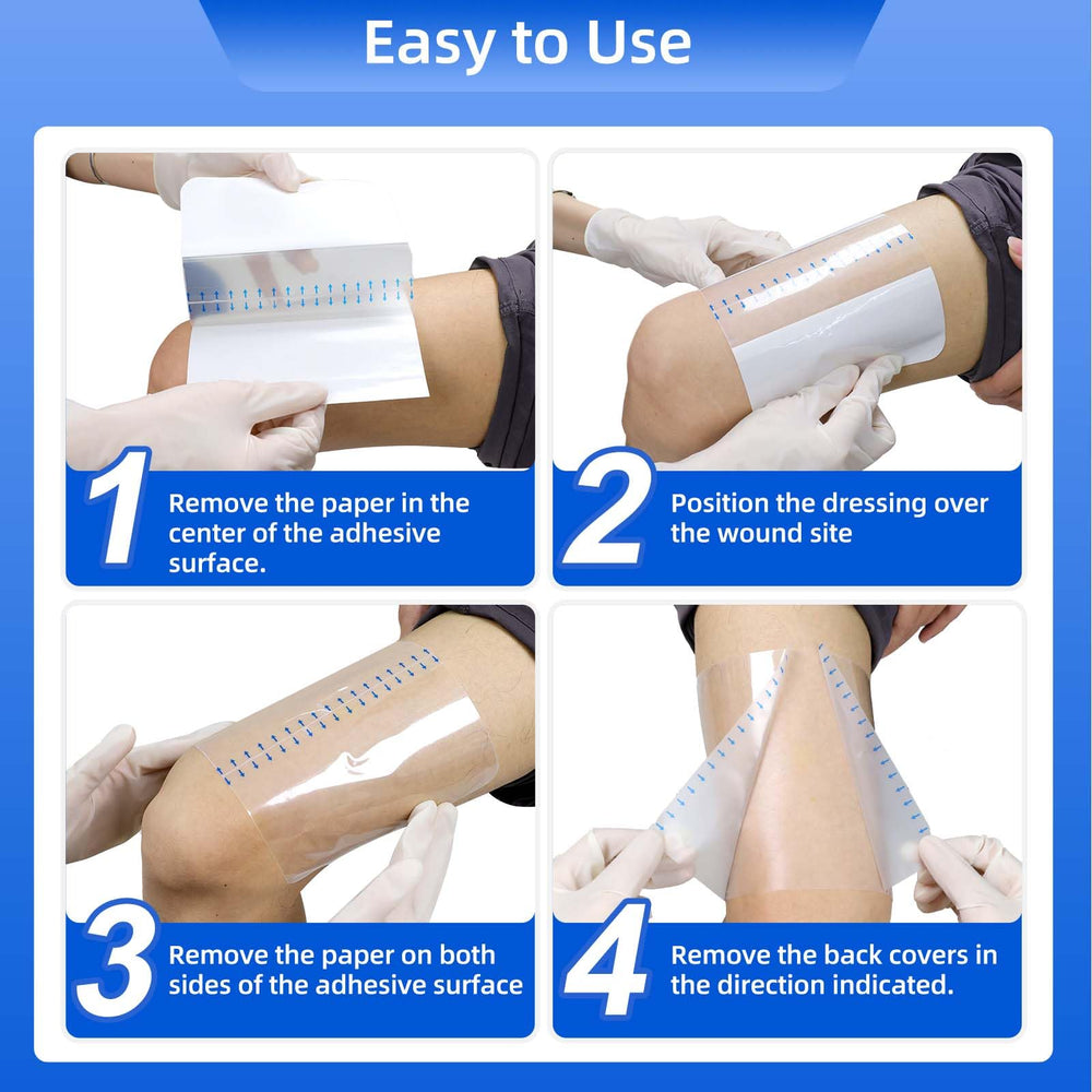 Niceful post-surgical shower shield keeps wounds dry and protected after surgery.
