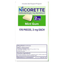 Nicorette 2mg mint gum presentation scene in daily life