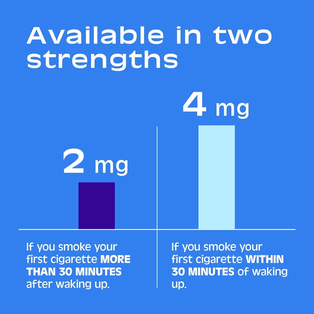 Nicorette 2 mg gum 160-count box displayed for daily quitting support.