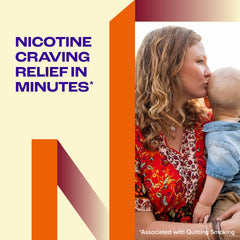 Two 100-count packs of Nicorette gum on display