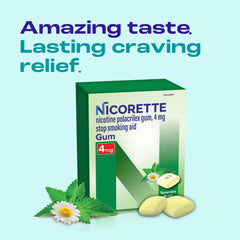 Nicorette Spearmint Burst dual-coated technology closeup