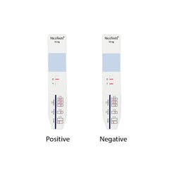 NICOTESTS most sensitive 10ng test pack inside view, portable and ready for quick tests.