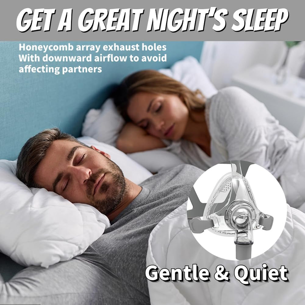 Nimisa upgraded CPAP mask design with honeycomb exhaust for quiet airflow