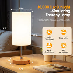 NIORSUN lamp remote control for hands-free dimming and timer presets.
