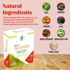 Nirbelo handpicked premium herbs closeup emphasizes quality and aroma.
