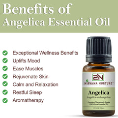 Close-up of Nirvana Nurture Angelica Oil dropper for precise dilution
