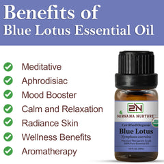 Nirvana Nurture Blue Lotus diffuser setup capturing warm aroma for calming spaces