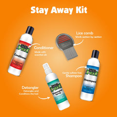 Nit Free Lice Care Conditioner bottle enabling smooth detangling after washing.