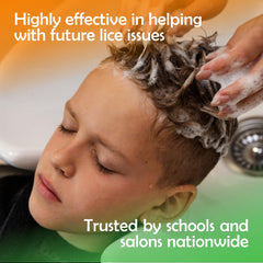 Nit Free Terminator lice comb works with mousse-treated hair for easier detangling