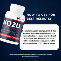 NO2U Bryan NITRICEUTICALS lozenge close-up highlighting melting action.