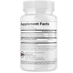 NO2U Bryan NITRICEUTICALS lozenge dissolving in the mouth during use.
