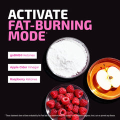 Nobi Nutrition fat burner ingredients blend close-up highlighting ketones.