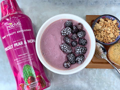 Nochtli Recover Prickly Pear label close-up with USA aseptic processing note.