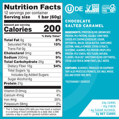 No Cow High Protein Bar opened, revealing chewy texture of plant-based protein.
