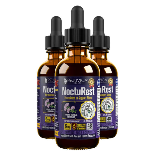 NoctuRest bottle with liquid drops for easy sleep support.