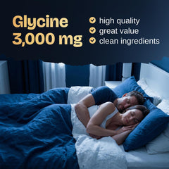 Serving-size visualization with Nocturna Glycine for predictable nightly support.