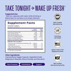 No Days Wasted DHM Detox bottle on nightstand ready for a fresh tomorrow