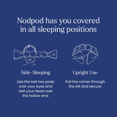 Nodpod materials close-up shows cotton jersey on one side and plush microfleece on the other.