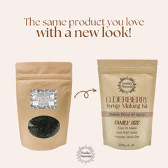 Noelle's Naturals Elderberry DIY Kit ingredients—organic spices ready for a simple simmer.