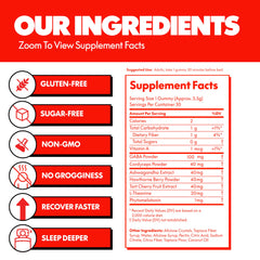 NOKT Sleep Gummies include ashwagandha and cordyceps for calm evenings.