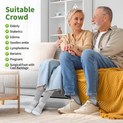 NOLUNT diabetic socks two-sizes: flexible fit for men and women.
