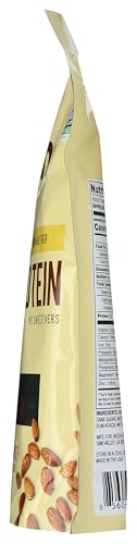 NOOSH plant-based almond protein powder packaging showcases vegan and allergen-free credentials