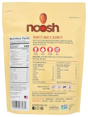 NOOSH vanilla almond protein powder scoop, ready to mix into shakes