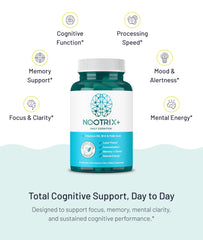 Nootrix Brain Plus premium packaging, vegetarian and gluten-free.