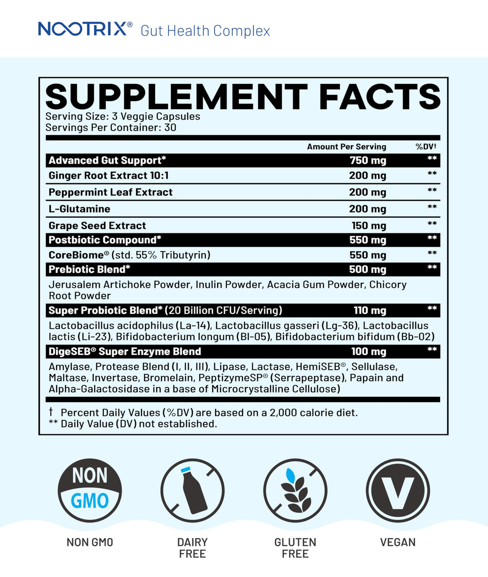 Nootrix Health Complex serving with glass of water illustrating daily wellness routine