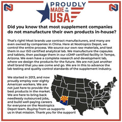 Outer packaging emphasizes lab-tested quality for purity and potency