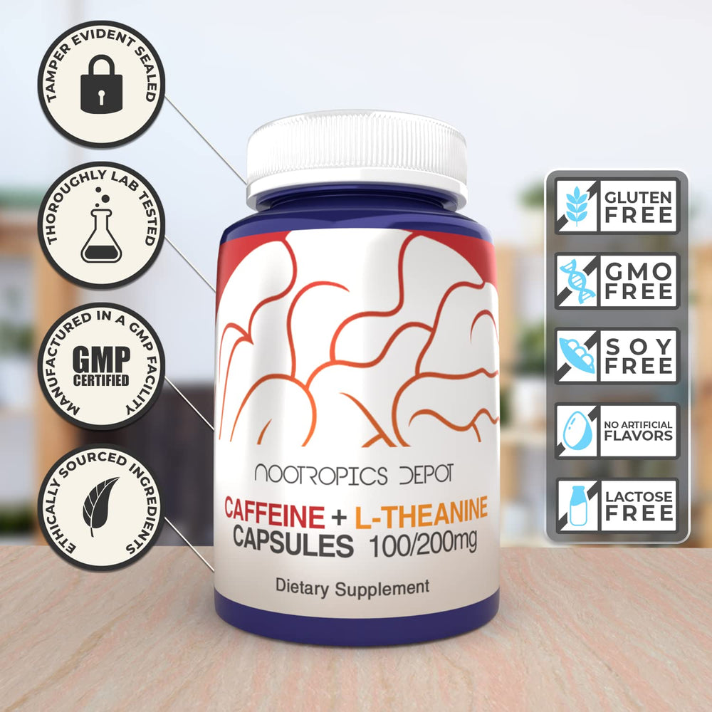 Nootropics Depot capsule pour conveys quick, jitter-free energy for work
