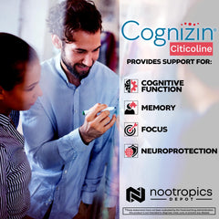 Cognizin label with Harvard study reference and essential nutrients